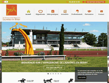 Tablet Screenshot of hippodrome-lignieres.com